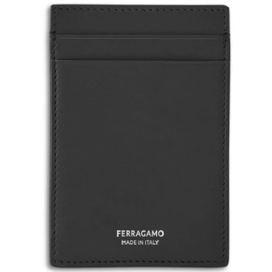 Ferramago Calfskin Leather Money Clip Card Holder