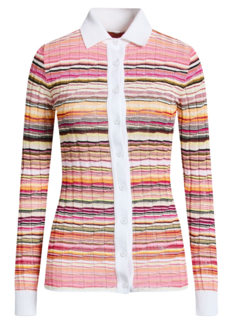 Missoni Space-Dyed Ribbed Cotton-Blend Shirt