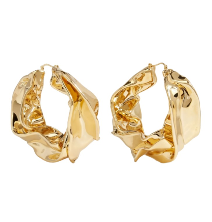 Oscar De La Renta Gold-Tone Hoop Earrings