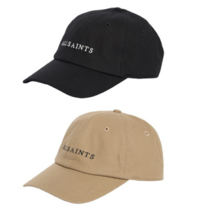 AllSaints Embroidered Twill Baseball Cap