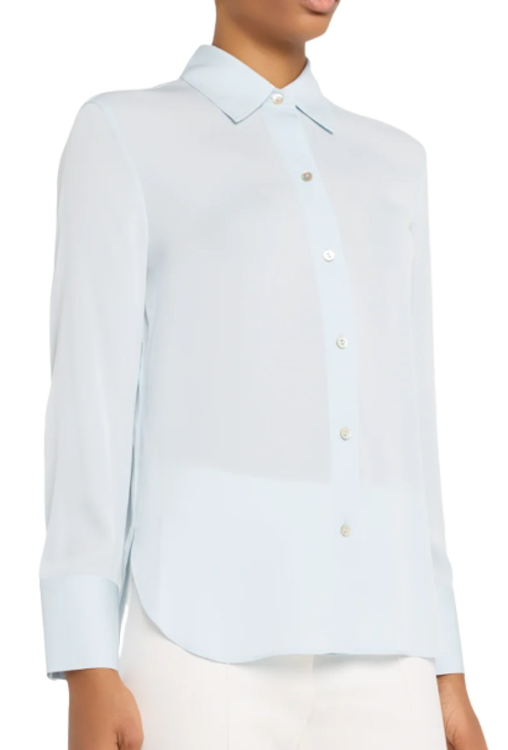 Vince Classic Button-Front Blouse
