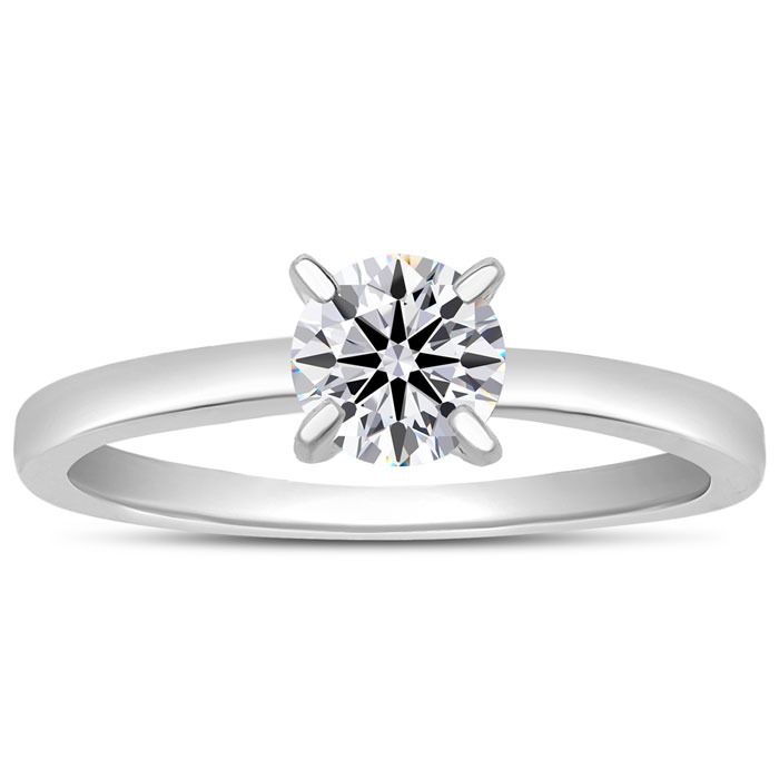 1Ct Lab Grown Diamond Solitaire Ring