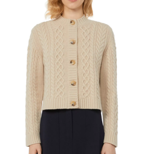 Weekend Max Mara Virgin Wool Cable Cardigan