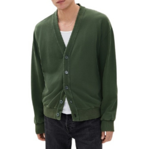 JW Anderson Men's Pine V-Neck Cardigan