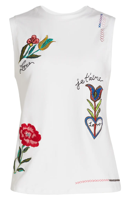 Cinq à Sept Love Blaine Stretch-Cotton T-Shirt