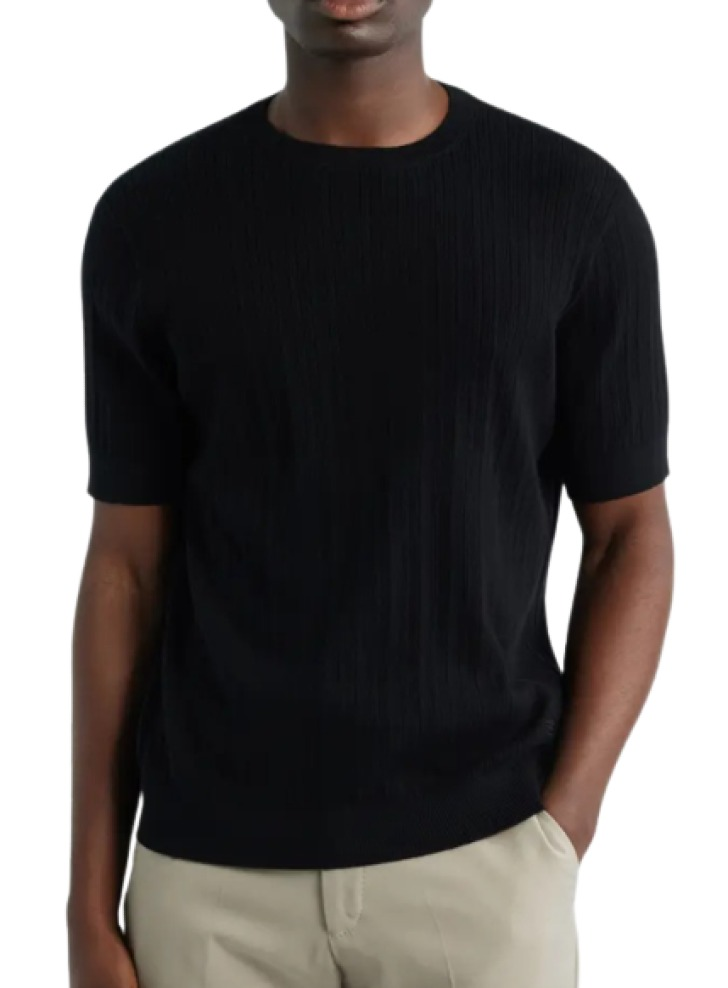 Emporio Armani Cotton & Cashmere Rib Sweater
