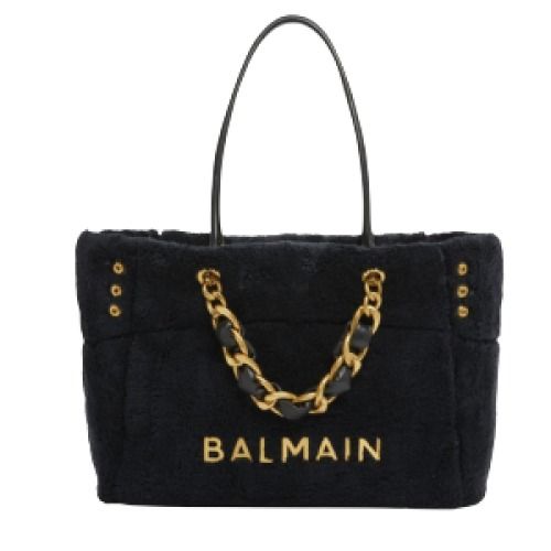 Balmain 1945 Terry Cloth Tote Bag
