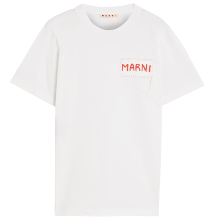 Marni Logo-Print Cotton-Jersey T-Shirt