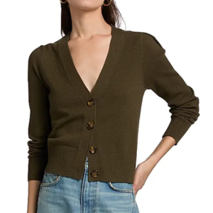 Veronica Beard Solene Cashmere V-Neck Cardigan