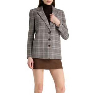 Alice + Olivia Prince of Wales Checked Blazer
