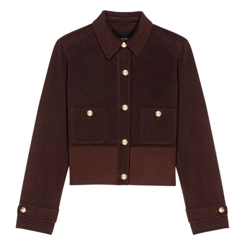 Maje Short Reversible Coat